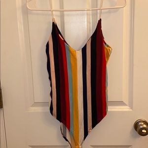 Colorful soft tank bodysuit